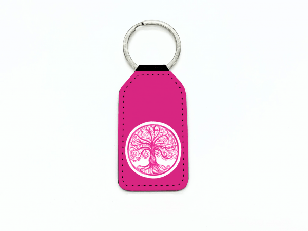 Lebensbaum Schlüsselanhänger Pink